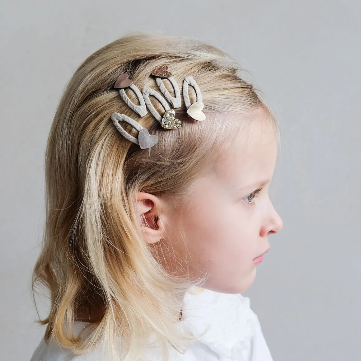 Teeny Heart Mini Clic Clac Hair Clips by Mimi & Lula
