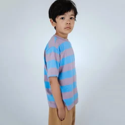 Tee Shirt in Summer Blue Elderberry by Repose AMS