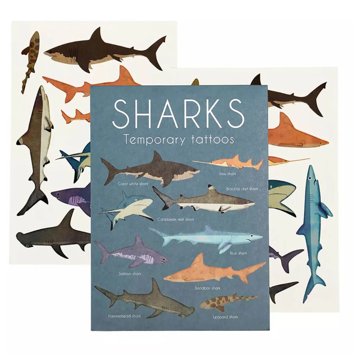 Temporary Tattoos Sharks by Rex London