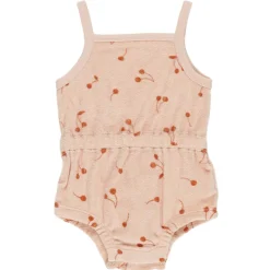Terry Cinch Romper in Cherries by Quincy Mae