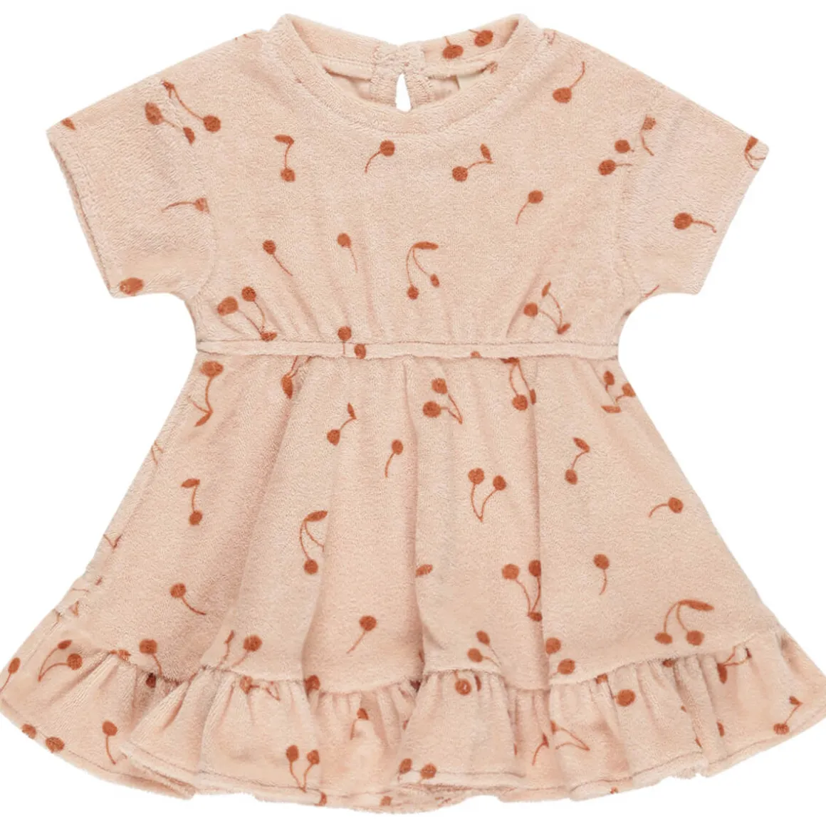 Terry Dress in Cherries by Quincy Mae