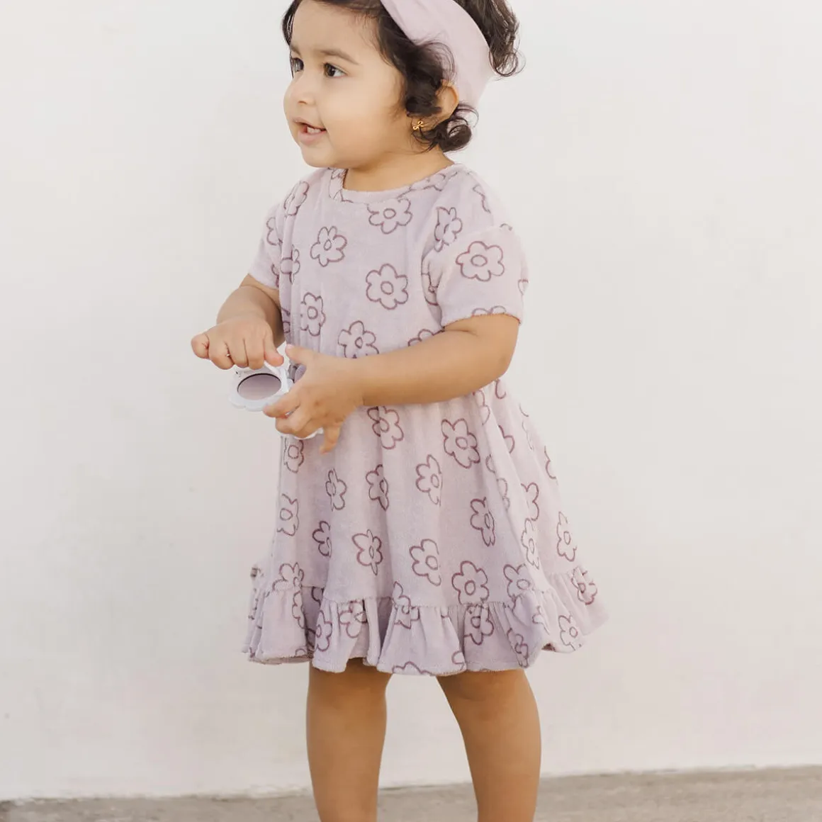 Terry Dress in Daisy by Quincy Mae