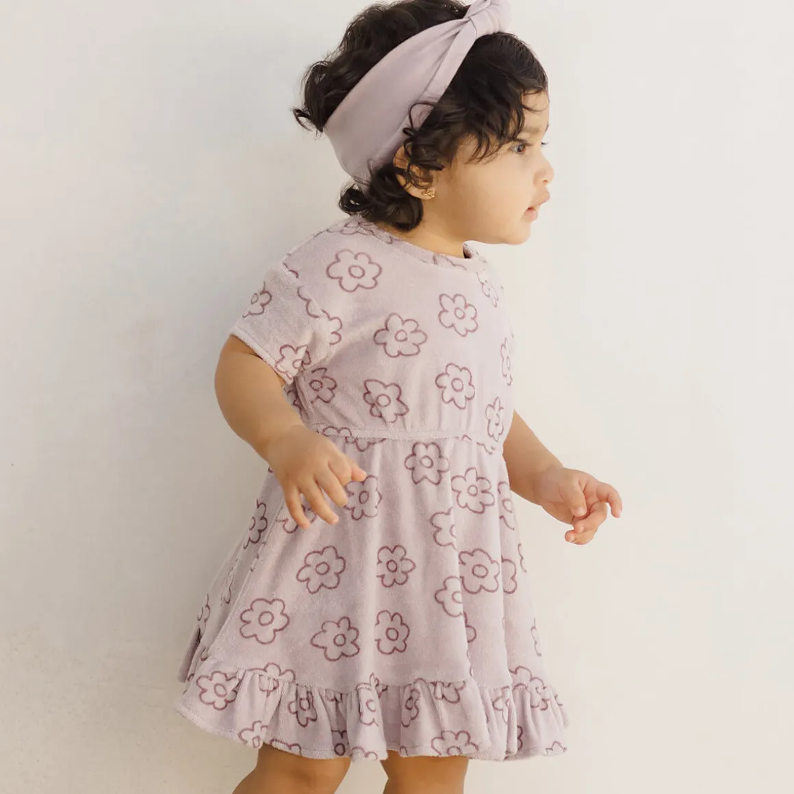 Terry Dress in Daisy by Quincy Mae