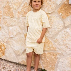 Terry Shorts in Waves by Rylee & Cru