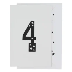 4th Birthday Greetings Card by Artcadia