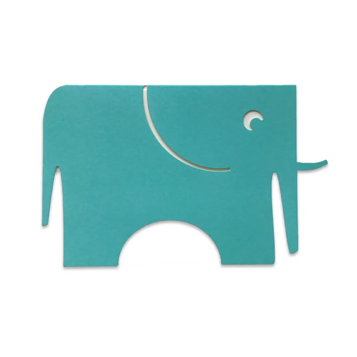 The Blue Elephant Greetings Card by Cut&Make