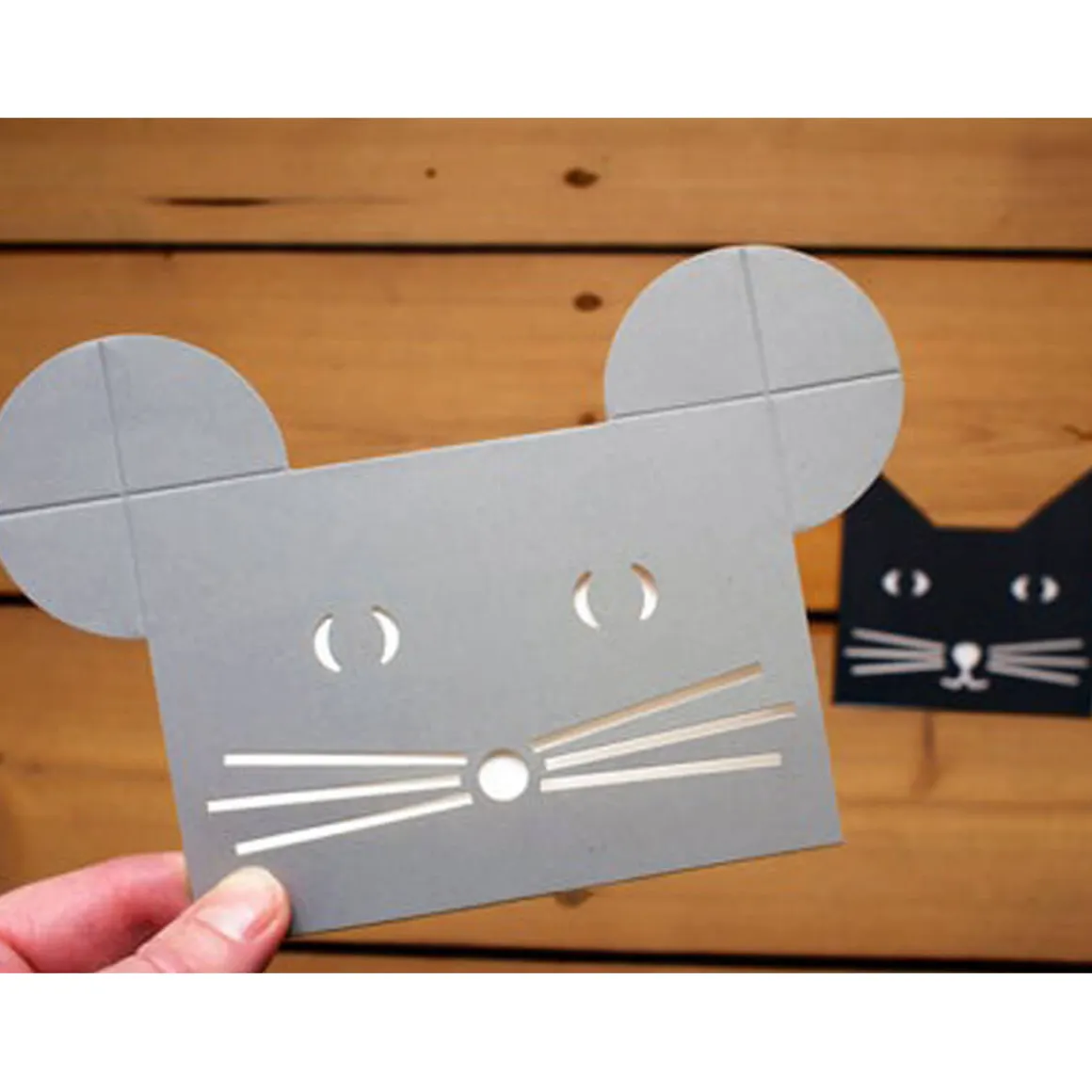 The Grey Mouse Greetings Card by Cut&Make
