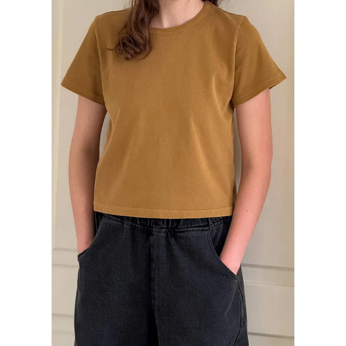 The Little Boy Tee in Butterscotch by Le Bon Shoppe