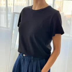 The Little Boy Tee in True Black by Le Bon Shoppe