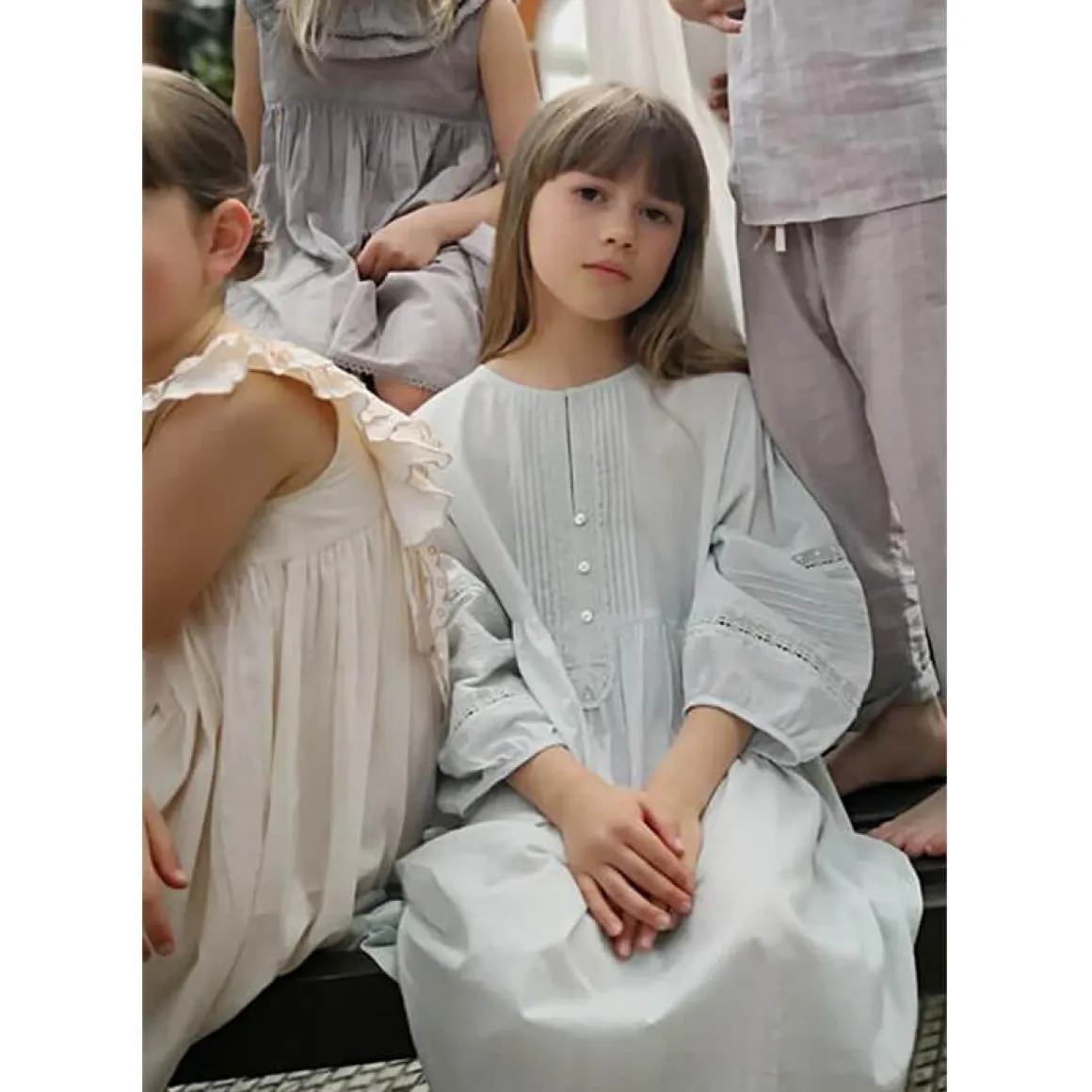 The Maple Dress in Vintage White by Faune