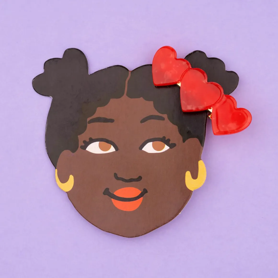 Three Hearts Hair Clip by Coucou Suzette