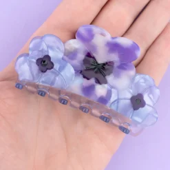 Three Pansies Hair Claw by Coucou Suzette