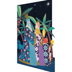 Three Wise Men Laser Cut Christmas Greetings Card By Roger La Borde