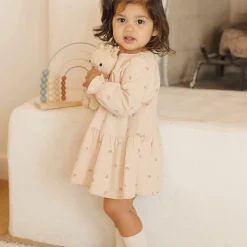 Tiered Jersey Dress in Rainbows by Quincy Mae