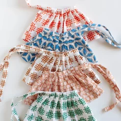 Tie Skirt in Poppy Check by Polka Dot Club