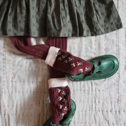 Tie Tunique in Khaki Green Broderie Anglaise by Bonjour