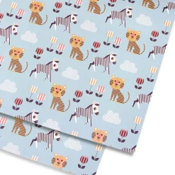 Tiger And Zebra Gift Wrap by Ingela P. Arrhenius for Lagom Design
