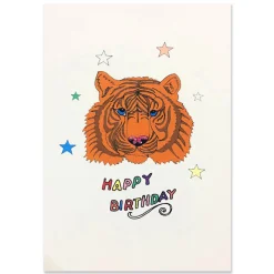Tiger Birthday Greetings Card by Rosie Wonders