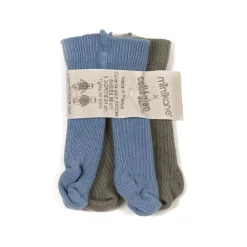 Tights (28cm & 34cm Doll) in Bleu Azur / Sauge by Minikane X Collegien