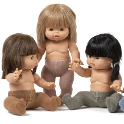 Tights (28cm & 34cm Doll) in Gris Galet / Beurre Sale by Minikane X Collegien