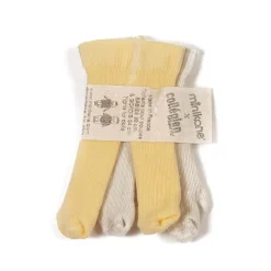 Tights (28cm & 34cm Doll) in Vanille / Doux Agneau by Minikane X Collegien