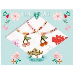 Tila And Cherries You And Me Twin Bracelets Craft Kit by Djeco