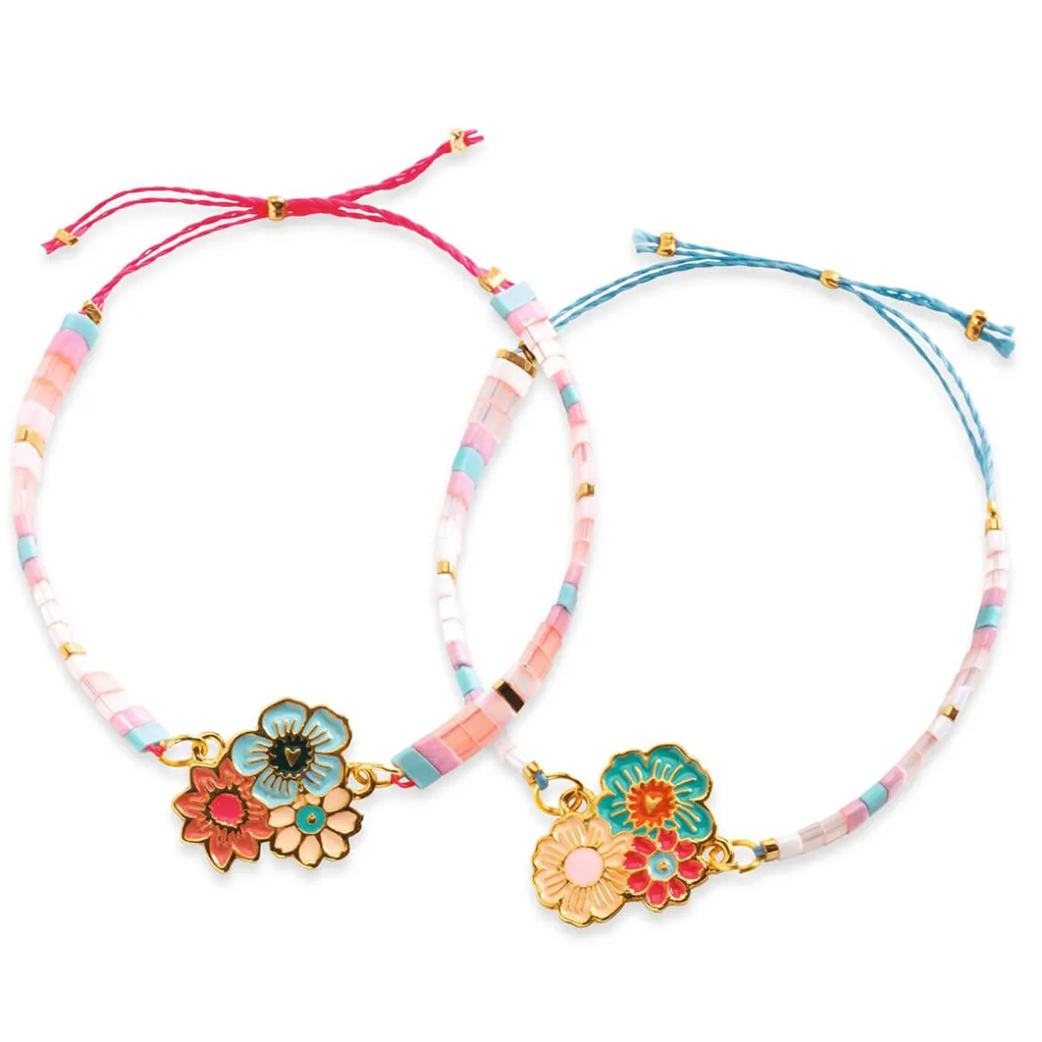Tila And Flowers You And Me Twin Bracelets Craft Kit by Djeco