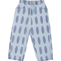 Tile Jean in Pale Bleach Denim / Deep Sea by Wynken
