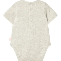 Tiny League Baby Body in Light Grey Heather by Tinycottons