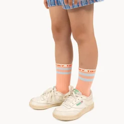 Tiny Medium Socks in Papaya by Tinycottons