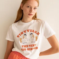 Tiny Ville Tee in Off White by The Tiny Big Sister - Last One In Stock - EUR 34 (UK 6)
