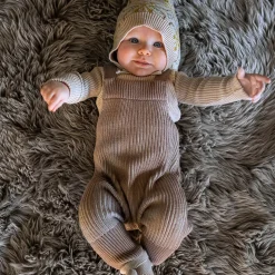 Tirion Dungarees in Mink / Almond by Mabli - Last One In Stock - 4 Years