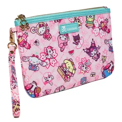Tokidoki x Hello Kitty and Friends Sakura Festival Zip Pouch Wristlet by Tokidoki