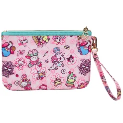 Tokidoki x Hello Kitty and Friends Sakura Festival Zip Pouch Wristlet by Tokidoki