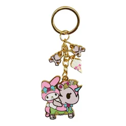 Tokidoki X Kuromi & My Melody Garden Party Enamel Charm Keyring by Tokidoki