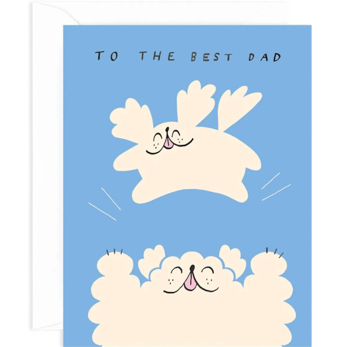 To The Best Dad Greetings Card by Odile Ferraille for Wrap