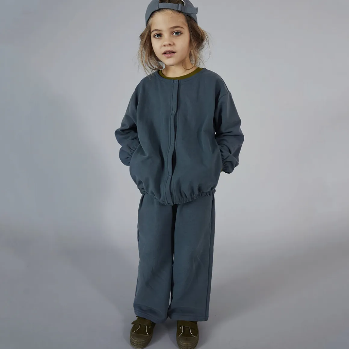 Track Pants in Blue Grey by Gray Label