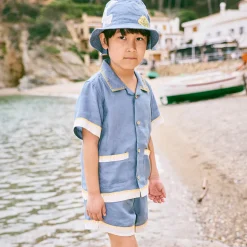 Traveler Short in Blueslate by Misha & Puff