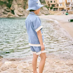 Traveler Short in Blueslate by Misha & Puff