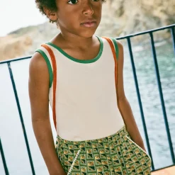 Traveler Short in Lawn Stamps by Misha & Puff