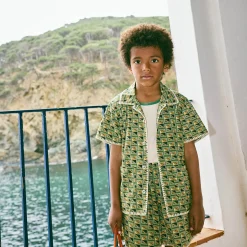 Traveler Short in Lawn Stamps by Misha & Puff