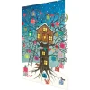 Treehouse Blue Laser Cut Christmas Greetings Card By Roger La Borde