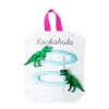 T-Rex Glitter Hair Clips by Rockahula