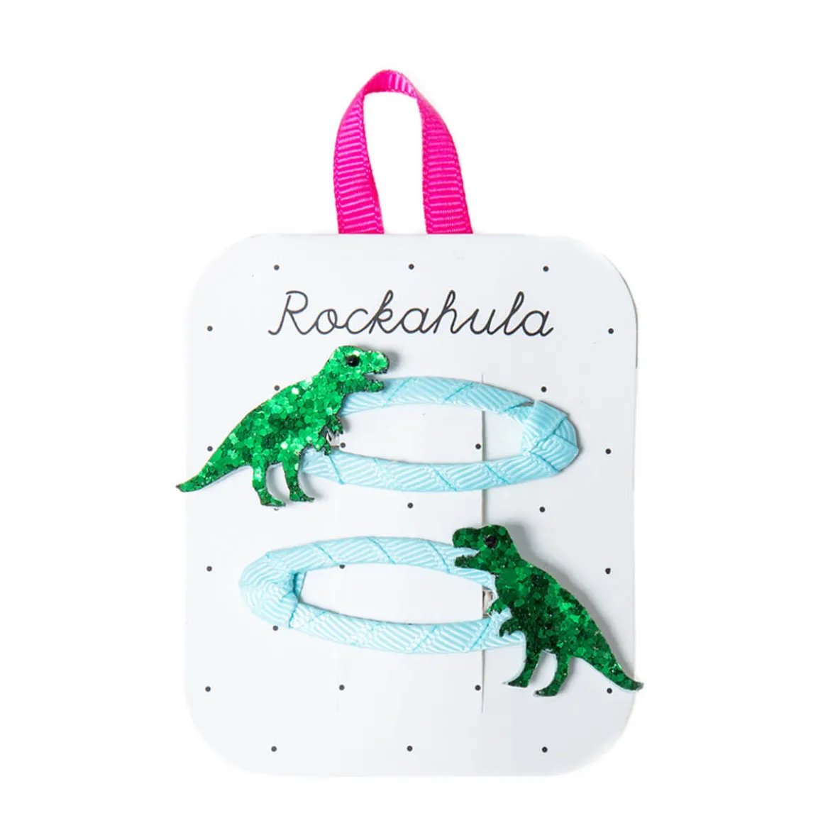 T-Rex Glitter Hair Clips by Rockahula