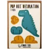 T Rex Pop Out Decoration And Greetings Card by The Pop Out Card Company