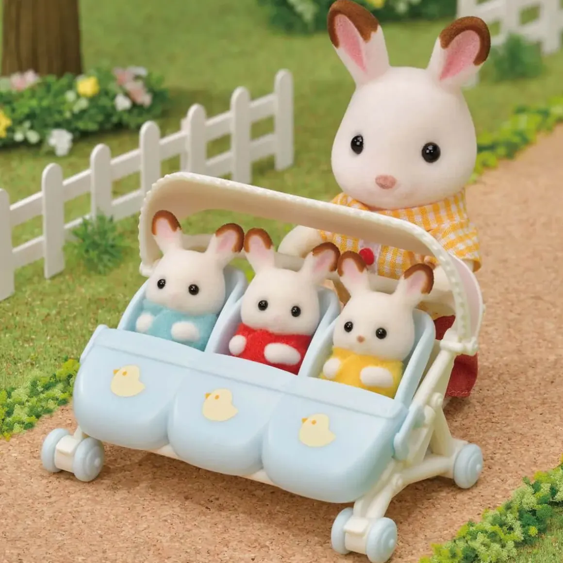 Triplets Stroller by Sylvanian Families