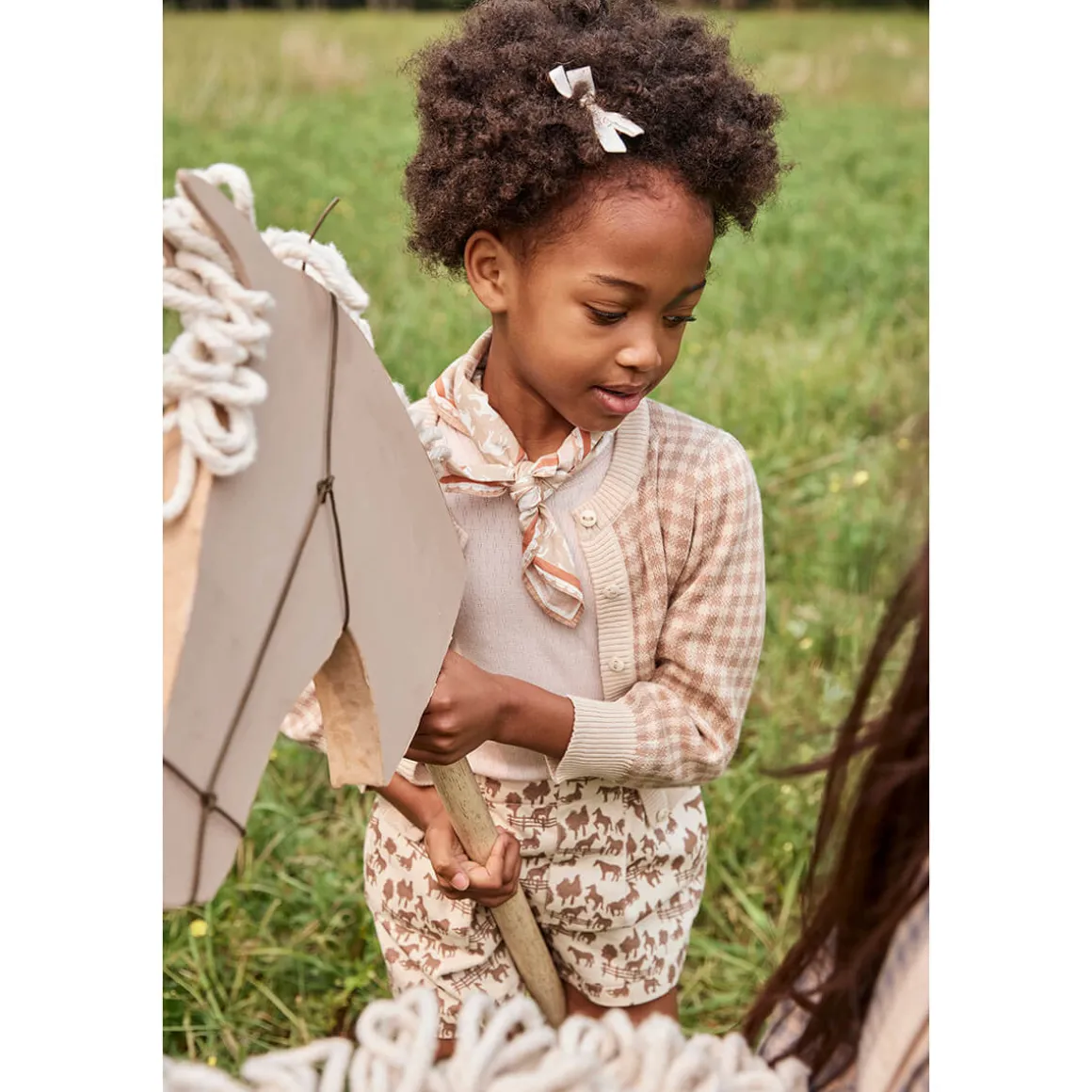 Trude Short in Horse Toile Print by Soor Ploom