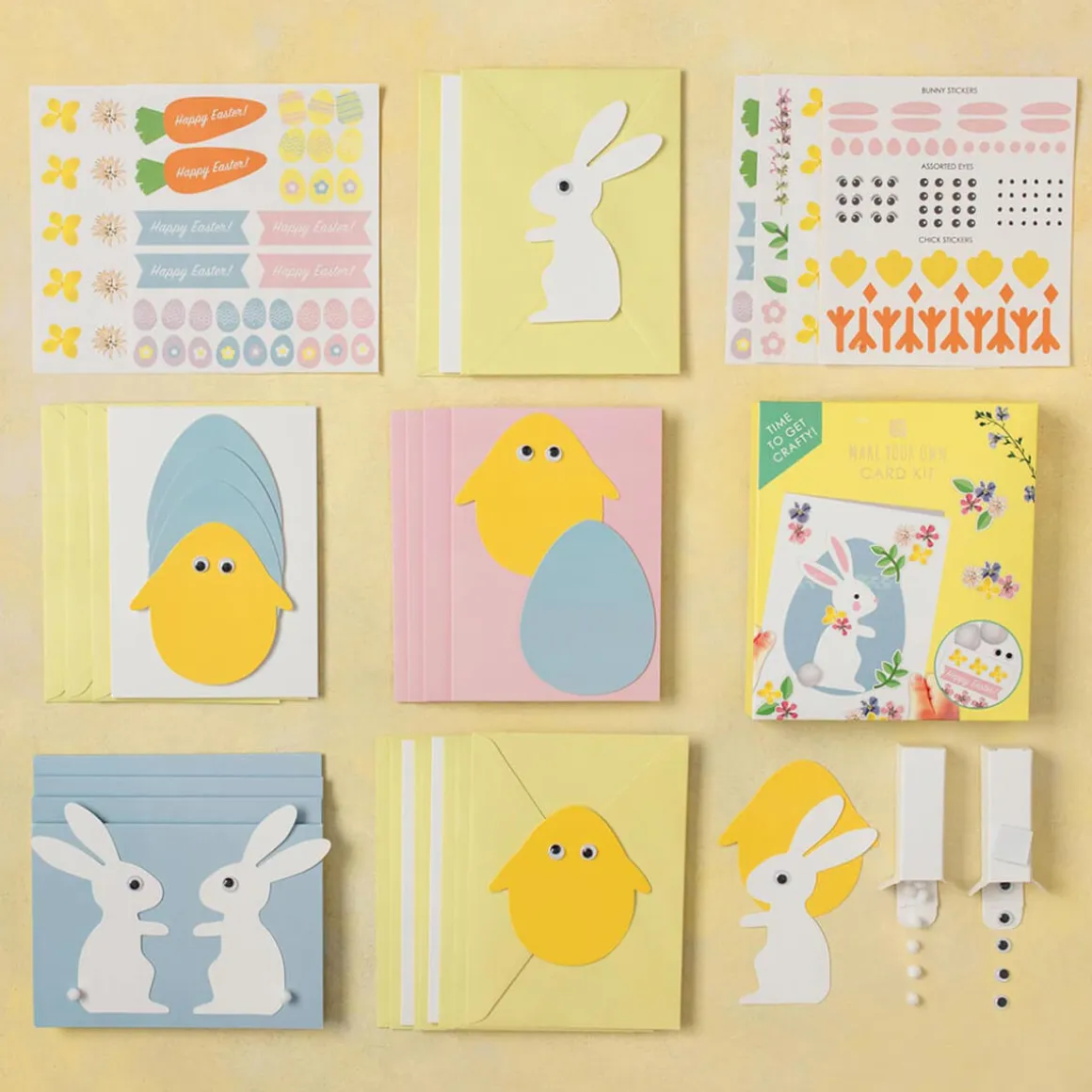 Truly Bunny Easter Card Making Kit by Talking Tables
