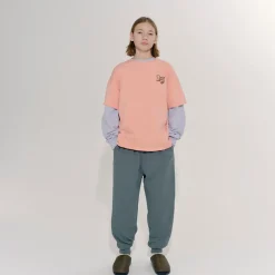 T-Shirt in Peach Bud by Main Story