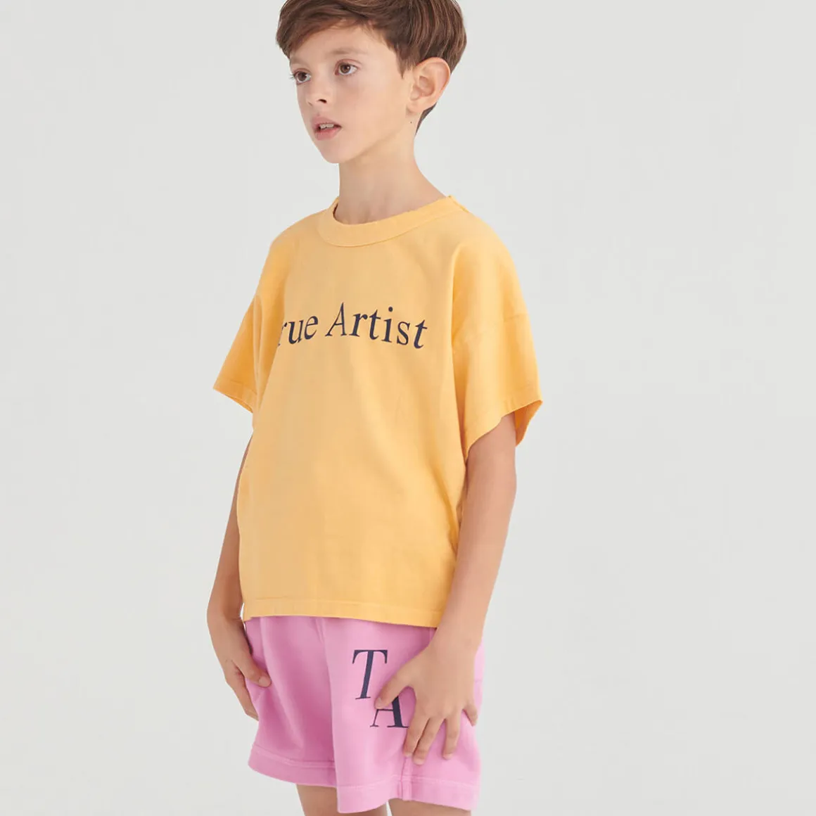 T-Shirt nº01 in Apricot Cream by True Artist